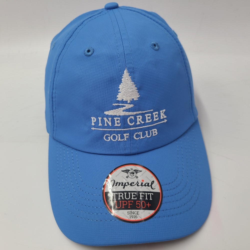 Pine Creek Golf Club Hat Adjustable Imperial Blue‎ Performance Course Casual Men